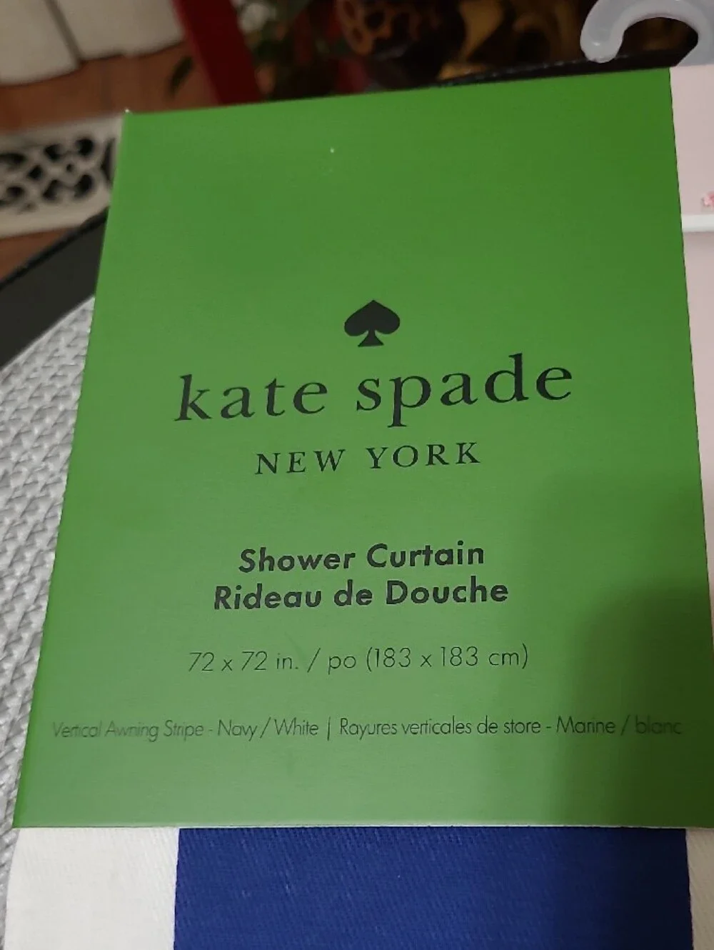 Kate Spade Striped Shower Curtain